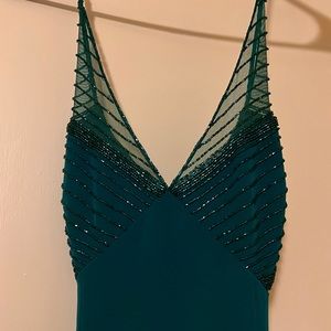 💚Boutique Emerald Beaded Gown